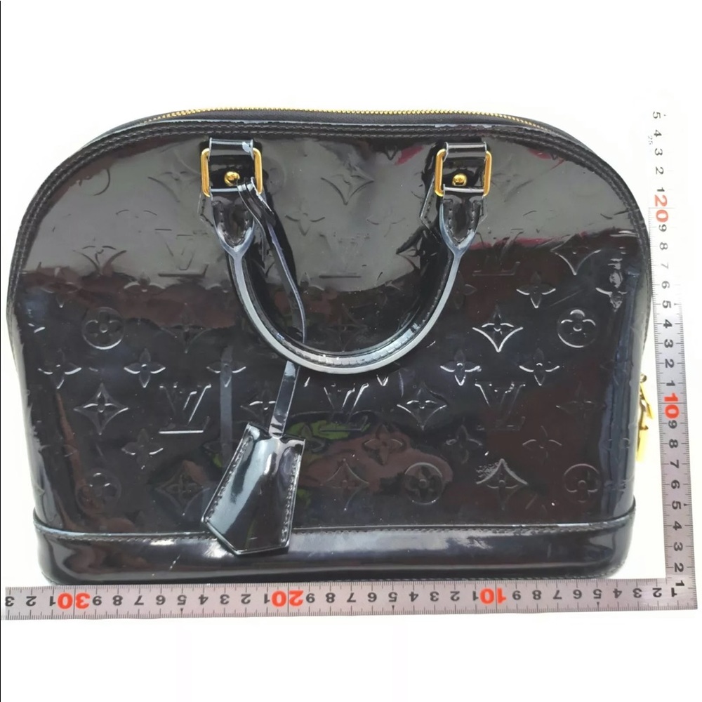 Louis Vuitton M91443 Alma PM Navy Blue Vernis Bag - Picture 6 of 16